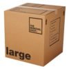 Large cardboard moving box